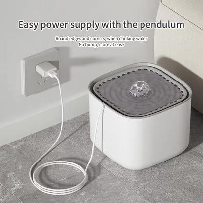 PureFlow 3L™ – Automatic Cat Water Fountain with Triple Filtration (USB Rechargeable, Ultra Quiet)