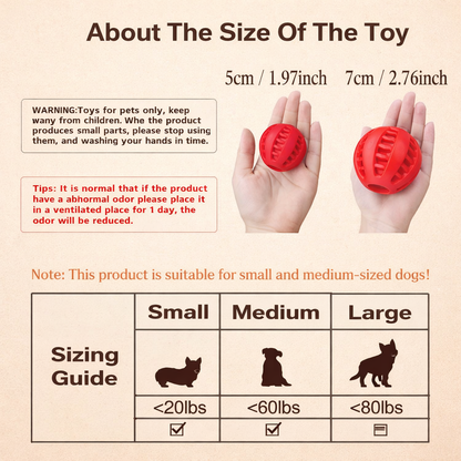 Treat-Dispensing Ball – Interactive Snack Toy 🐾