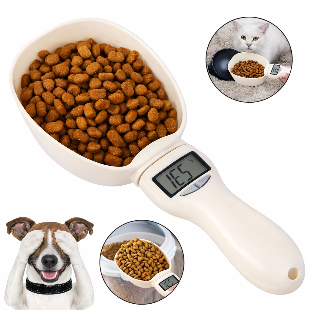 SmartPet™ Digital Measuring Scoop for Cat & Dog Food – Precise Portions, Healthier Pets