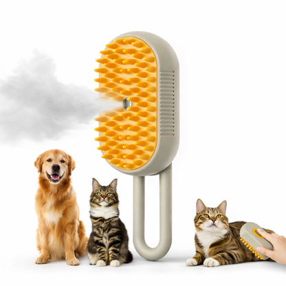 Self-Cleaning Steam Brush for Cats & Dogs