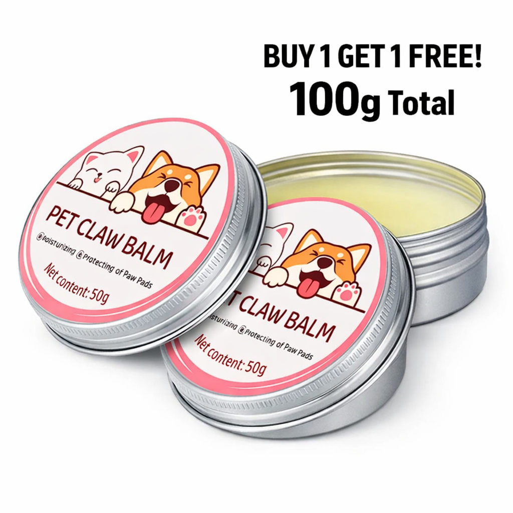 Pet Claw Balm 100g (Buy 1 Get 1 Free) – Paw & Nose Moisturising Repair for Cats & Dogs