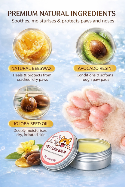 Pet Claw Balm 100g (Buy 1 Get 1 Free) – Paw & Nose Moisturising Repair for Cats & Dogs