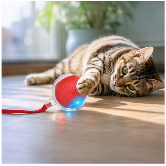 Interactive Feather Wand – Cat Play Toy