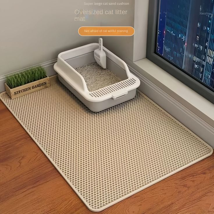 Cat Litter Trapping Mat – Anti-Scatter & Easy Clean