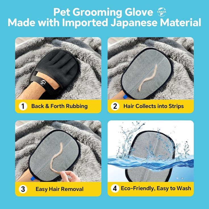 Reusable Pet Hair Remover Glove – Easy Fur Removal