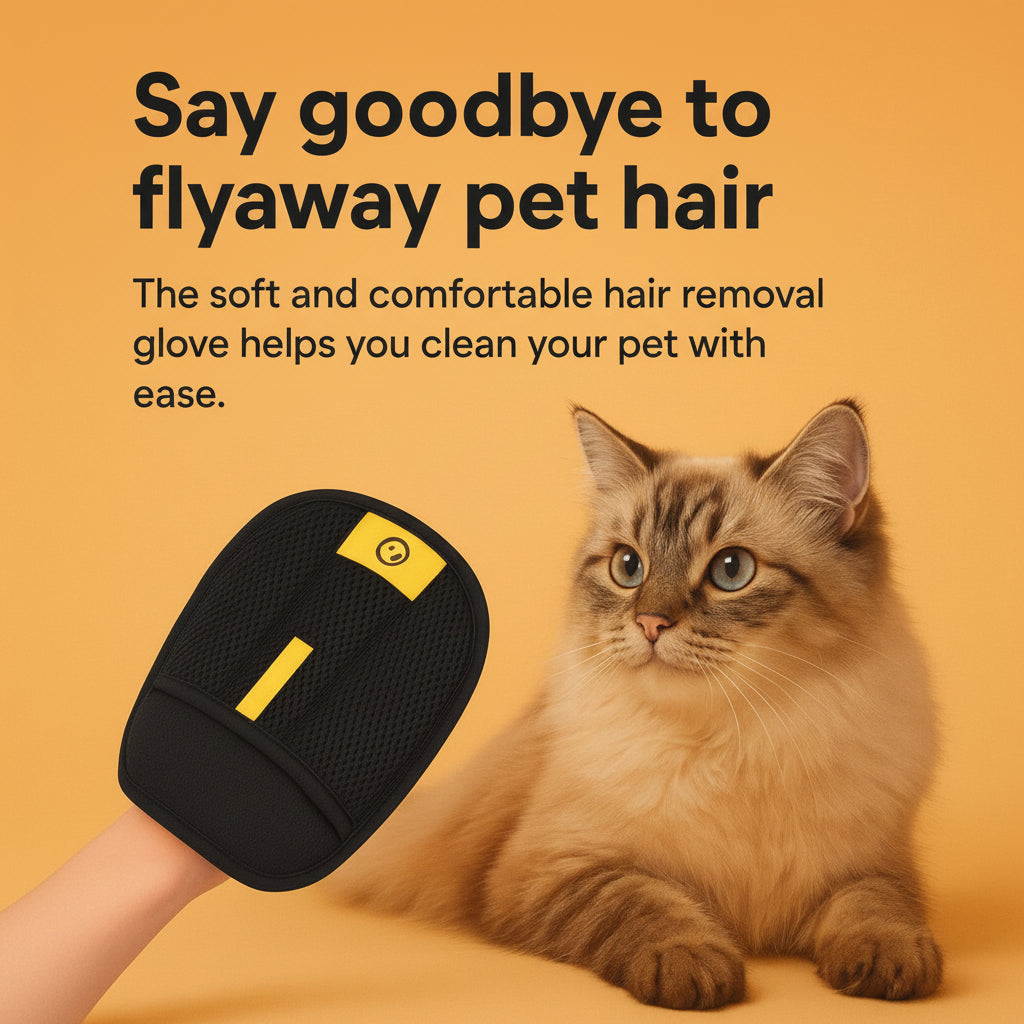 Reusable Pet Hair Remover Glove – Easy Fur Removal