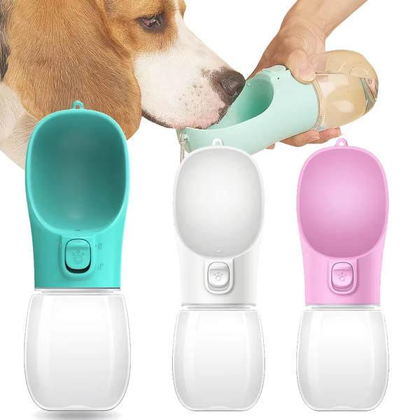 Portable Dog Water Bottle – Leakproof Travel Bowl for Dogs & Cats