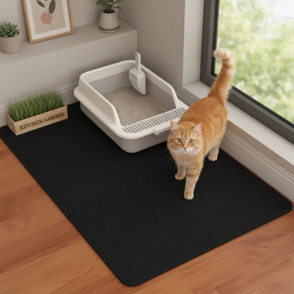Cat Litter Trapping Mat – Anti-Scatter & Easy Clean