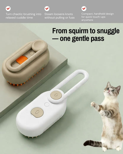 Self-Cleaning Steam Brush for Cats & Dogs